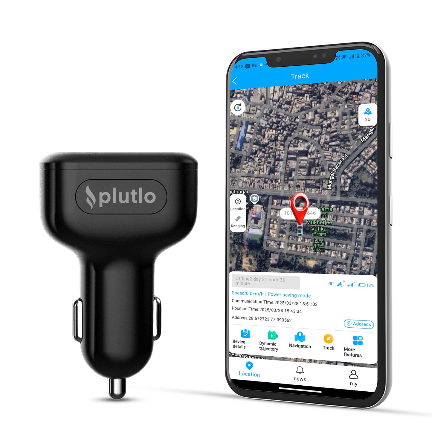 Car charger GPS tracker