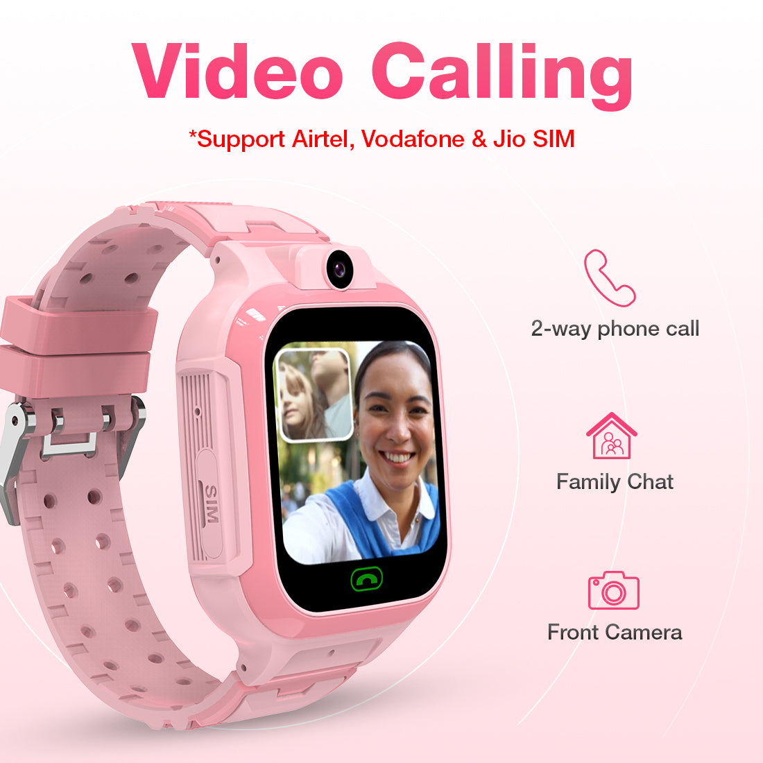 Pluto carepal pro smart watch for kids