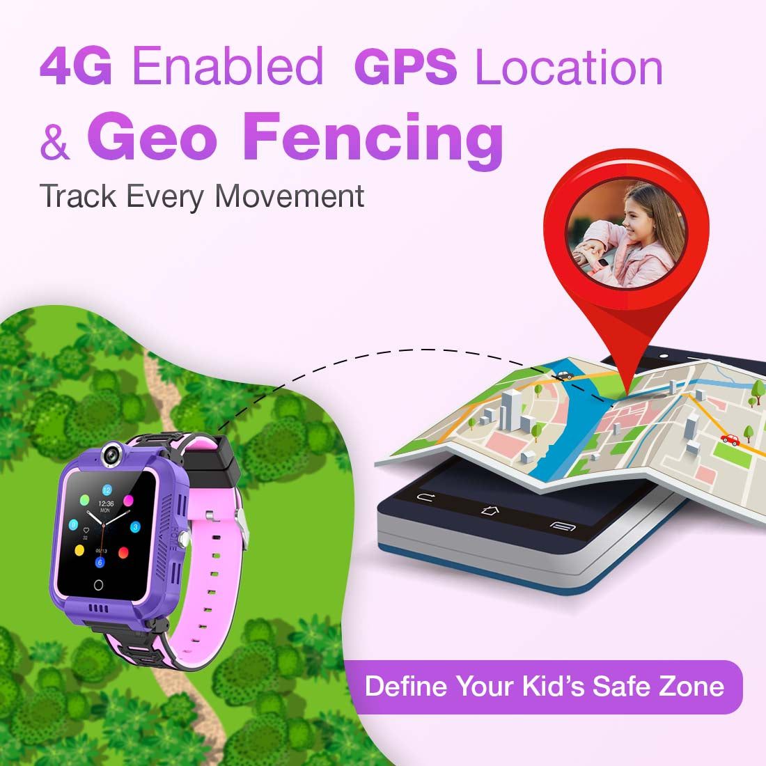 Plutlo Turbo Smart Watch For Kids