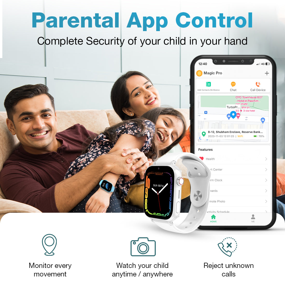 Plutlo magic pro smart watch or kids