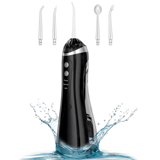 Plutlo Aqua Floss Oral Dental Water Flosser for Teeth | Black