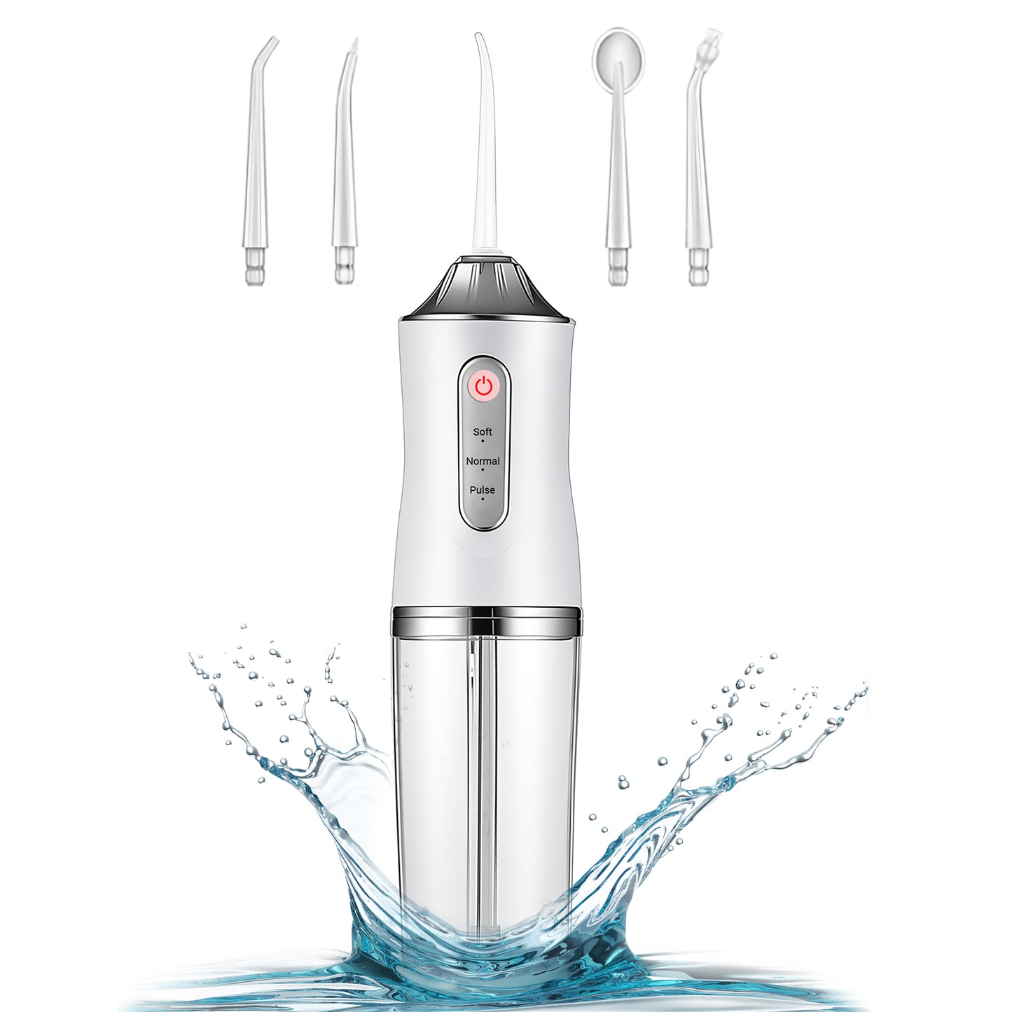 Plutlo Aqua Floss Oral Dental Water Flosser for Teeth | White