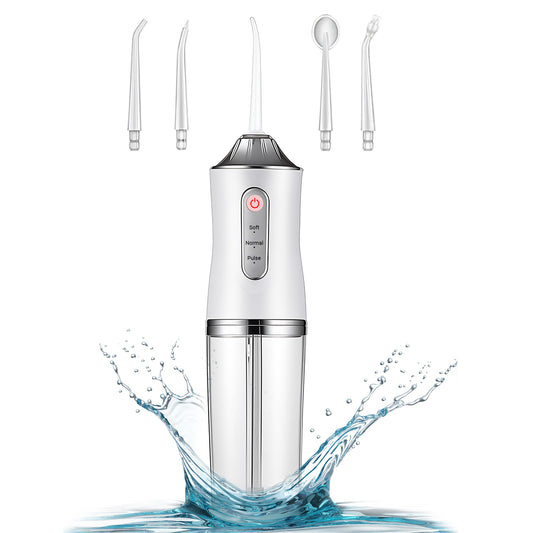 Plutlo Aqua Floss Oral Dental Water Flosser for Teeth | White