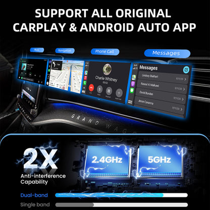 Wireless 2-in-1 Airlink CarPlay & Android Auto Adapter