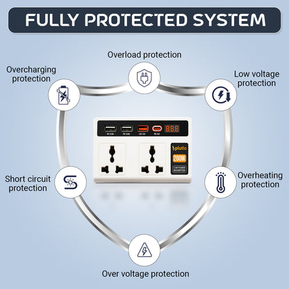 Plutlo car inverter | White