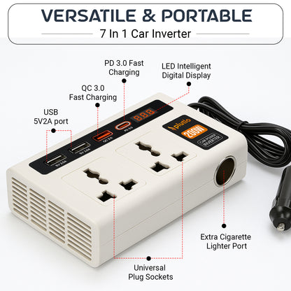 Plutlo car inverter | White
