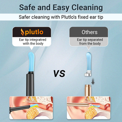Plutlo Clean 'o' Ear Wax Removal Tool Kit with HD Camera | Black