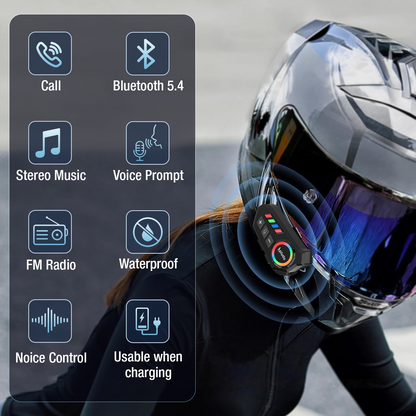 Motorcycle Helmet Bluetooth on Ear Headset